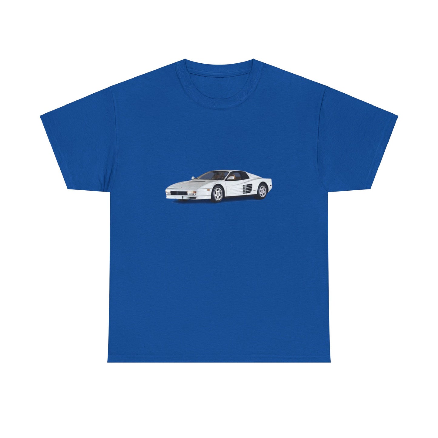 heavy-weight tee "white ferrari"