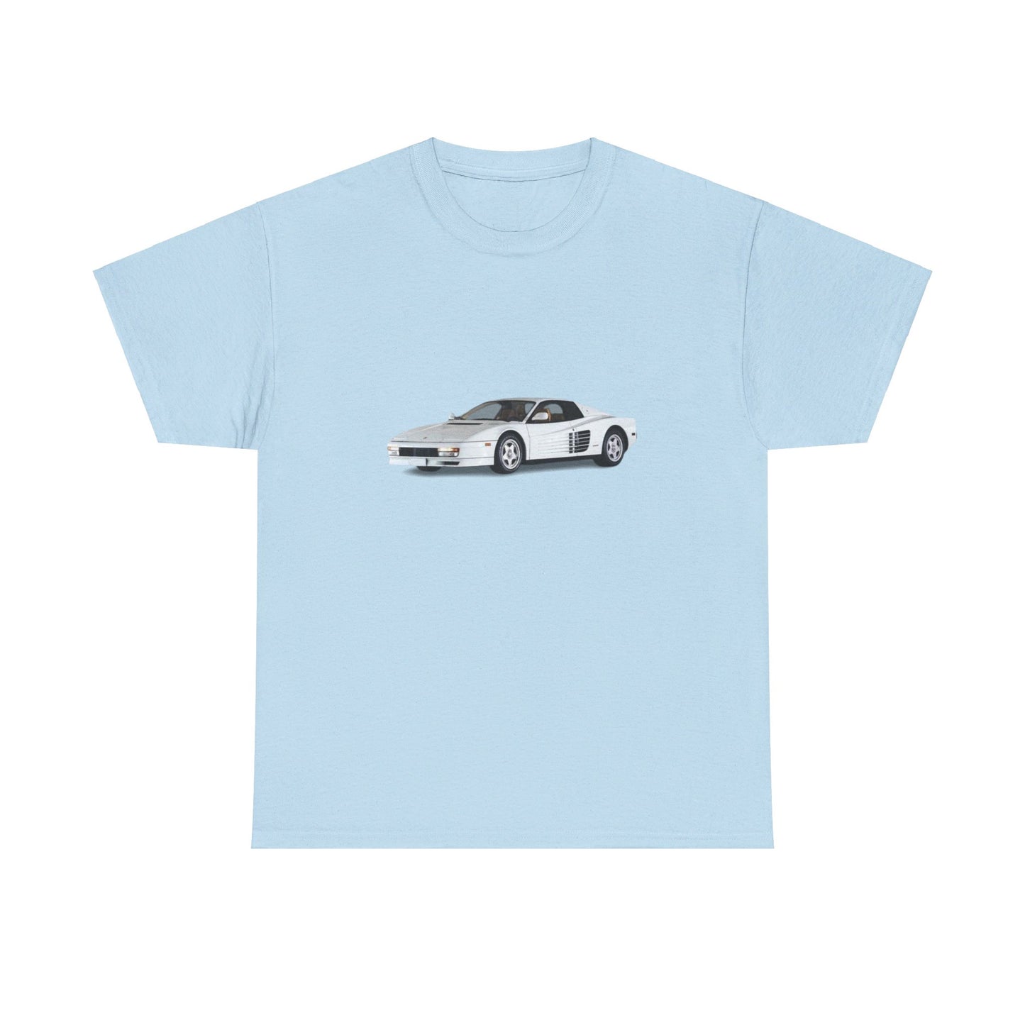 heavy-weight tee "white ferrari"