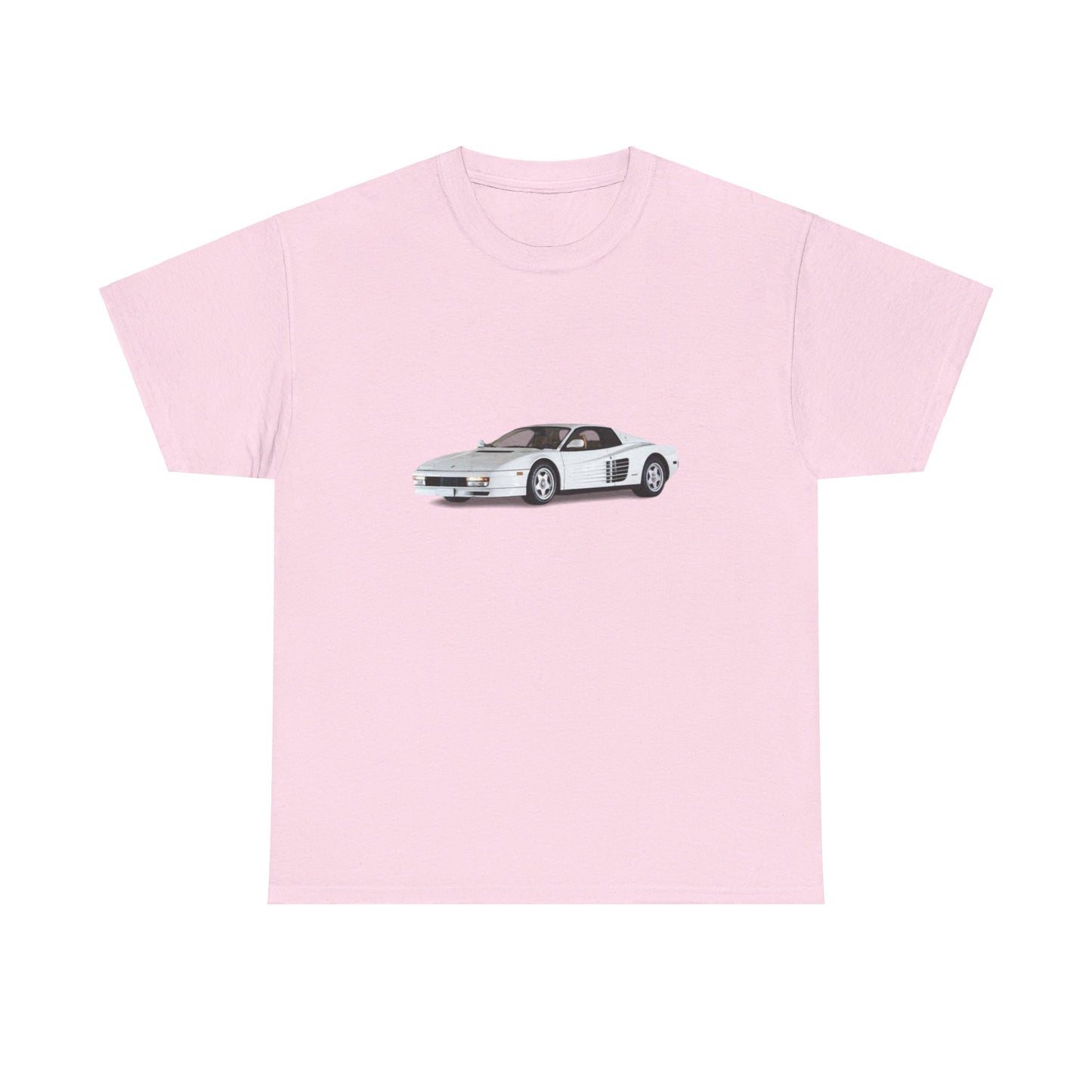 heavy-weight tee "white ferrari"