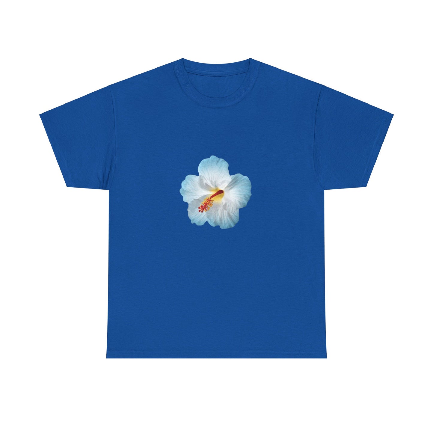 heavy-weight tee "light blue flower"