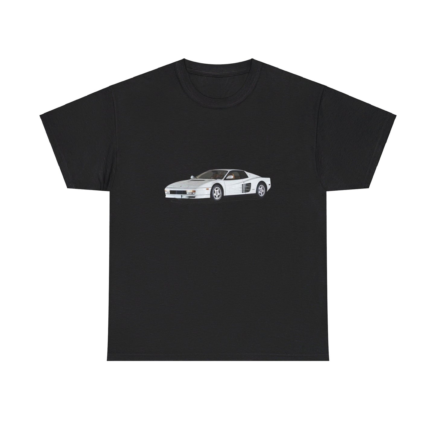 heavy-weight tee "white ferrari"