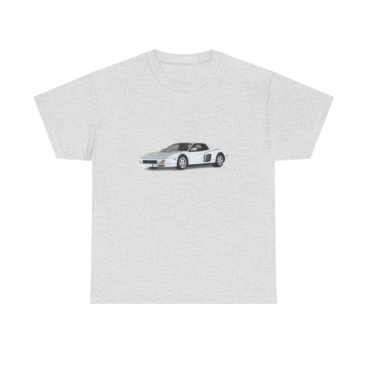 heavy-weight tee "white ferrari"