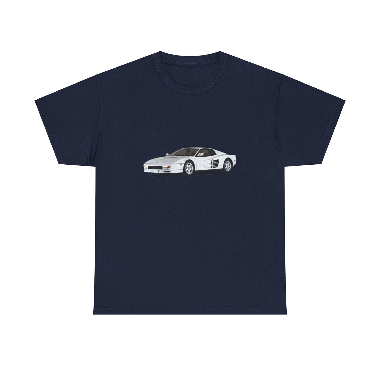 heavy-weight tee "white ferrari"