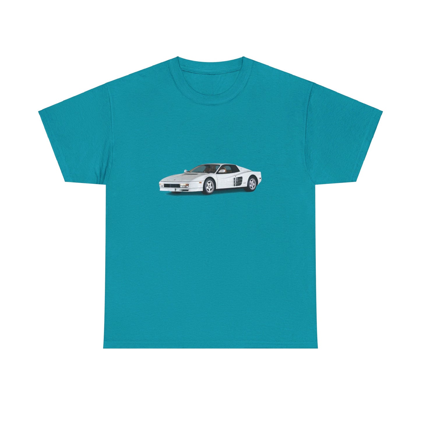 heavy-weight tee "white ferrari"